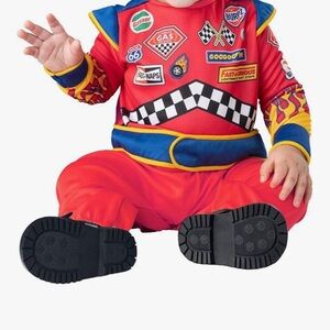 InCharacter Burnin' Rubber Racing Jumpsuit Infant Costume 0-6 mo